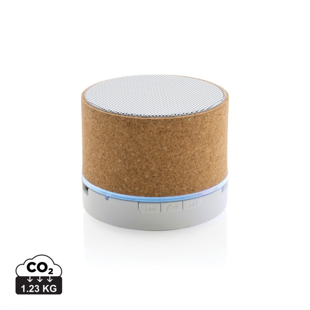 Logotrade promotional product picture of: Cork 3W wireless speaker