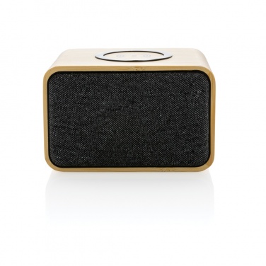 Logo trade promotional products image of: RCS Rplastic 3W speaker with bamboo 5W wireless