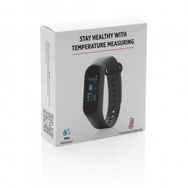 Logo trade promotional items image of: Stay Healthy Bracelet Thermometer