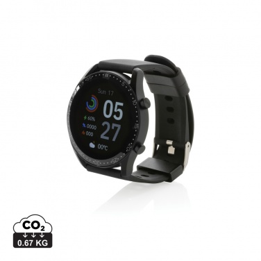 Logotrade promotional item picture of: RCS recycled TPU Fit Watch round
