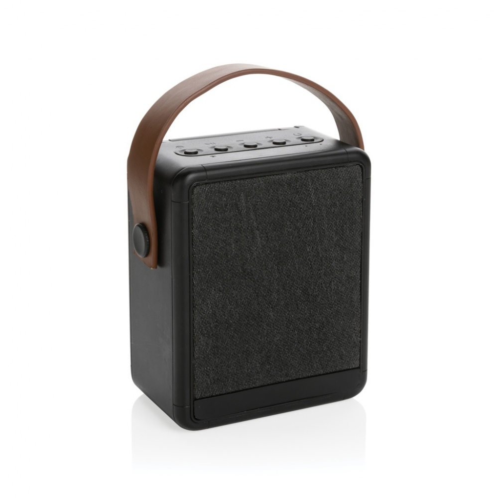 Logo trade promotional product photo of: Skywave RCS recycled plastic solar speaker 12W