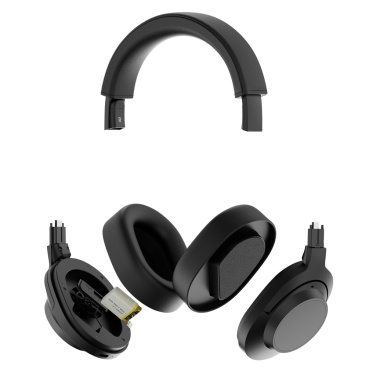 Logo trade advertising products picture of: Irvine RCS recycled and repairable ANC wireless headphone