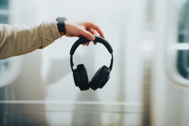 Logotrade corporate gifts photo of: Irvine RCS recycled and repairable ANC wireless headphone