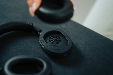 Logo trade promotional merchandise image of: Irvine RCS recycled and repairable ANC wireless headphone