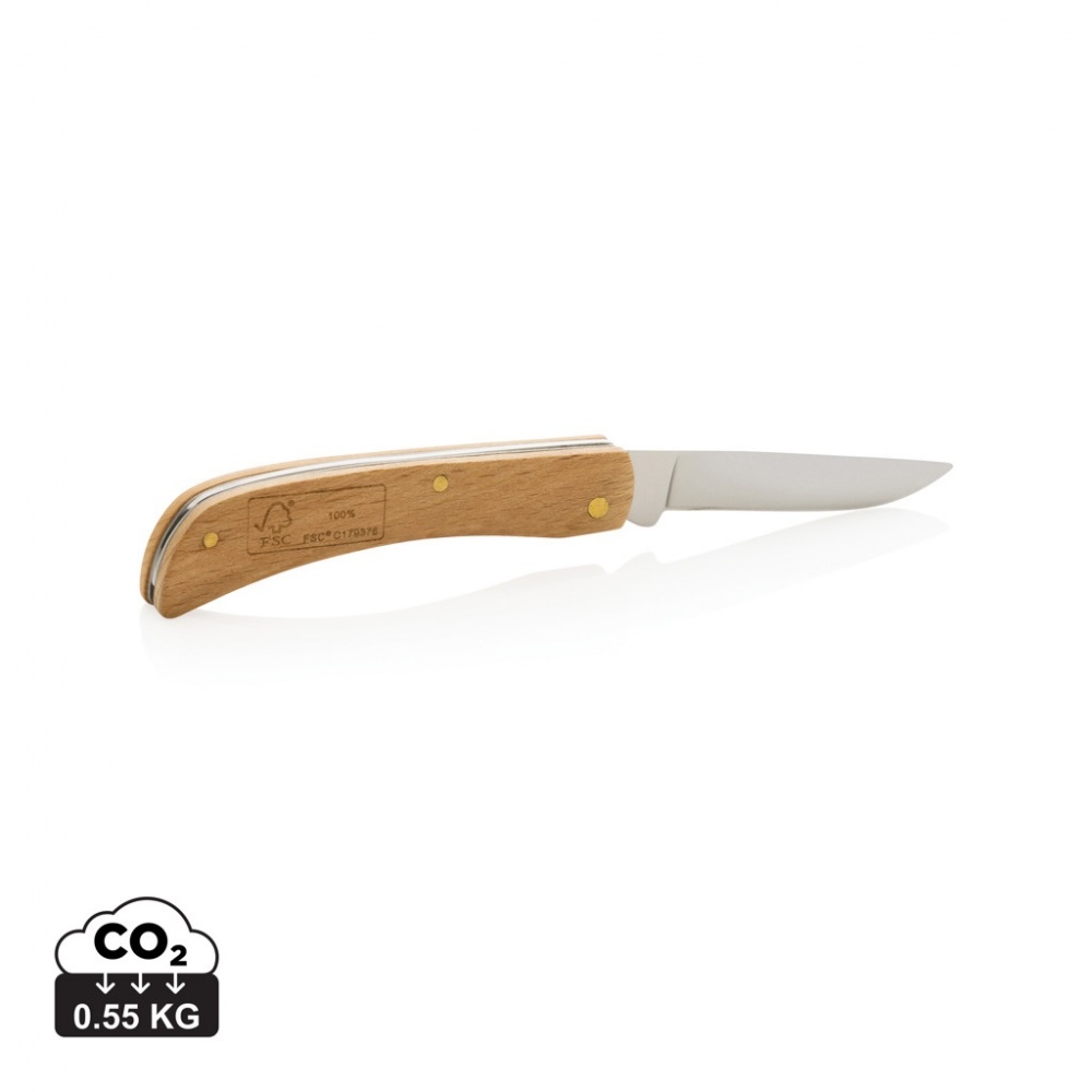 Logo trade promotional merchandise image of: Wooden knife