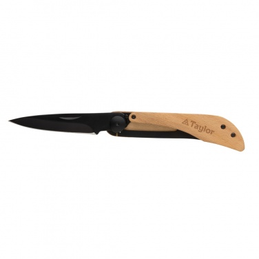 Logotrade promotional item image of: Nemus Luxury Wooden knife with lock