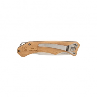 Logo trade promotional giveaway photo of: Wooden outdoor knife