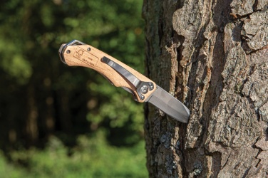 Logo trade promotional gift photo of: Wooden outdoor knife
