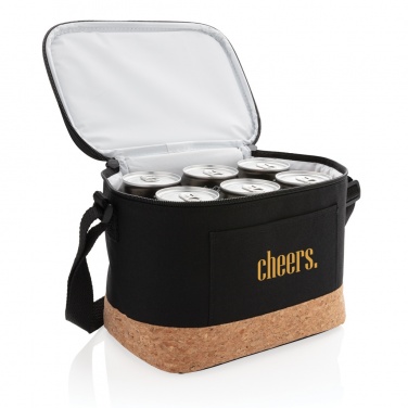 Logotrade promotional giveaway image of: Two tone cooler bag with cork detail