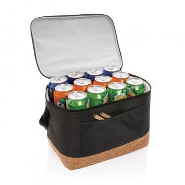 Logotrade advertising product picture of: Impact AWARE™ XL RPET two tone cooler bag with cork detail