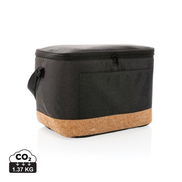 Logotrade promotional products photo of: Impact AWARE™ XL RPET two tone cooler bag with cork detail