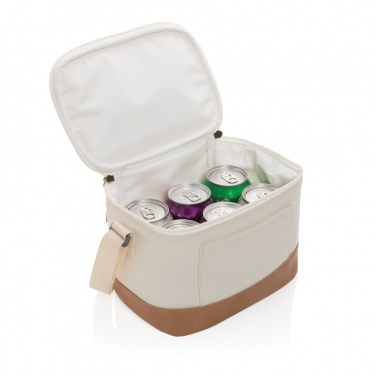 Logo trade corporate gifts image of: Impact AWARE™ 16 oz. rcanvas six can cooler bag