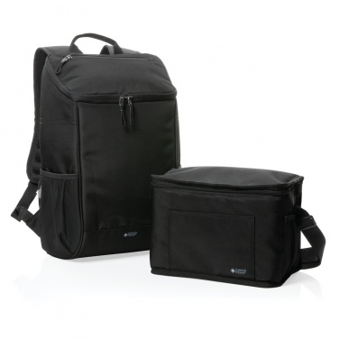 Logo trade promotional merchandise picture of: Swiss Peak AWARE™ 1200D deluxe 8 can cooler bag