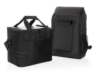 Logotrade promotional products photo of: Pedro AWARE™ RPET deluxe cooler bag with 5W solar panel