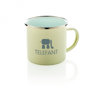 Logo trade business gifts image of: Vintage enamel mug