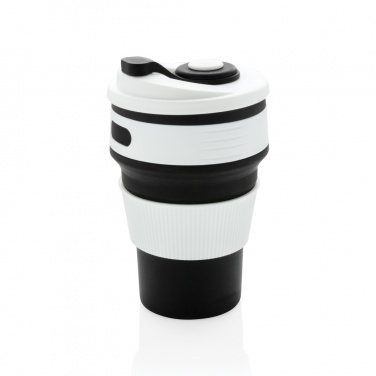 Logo trade promotional giveaways image of: Foldable silicone cup