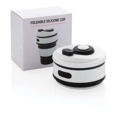 Logo trade promotional products image of: Foldable silicone cup