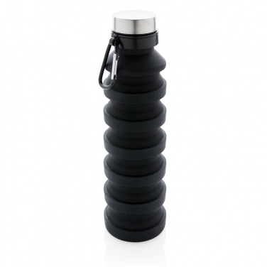 Logotrade promotional merchandise picture of: Leakproof collapsible silicone bottle with lid