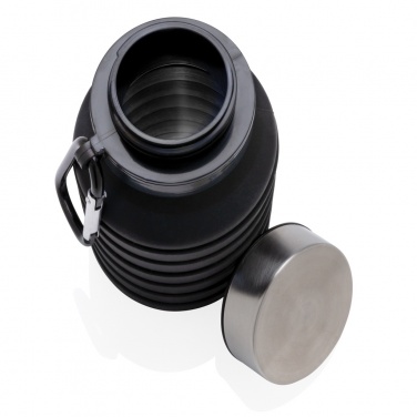 Logotrade promotional giveaway picture of: Leakproof collapsible silicone bottle with lid