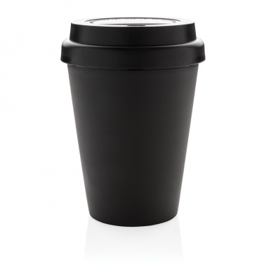 Logo trade promotional giveaway photo of: Reusable double wall coffee cup 300ml