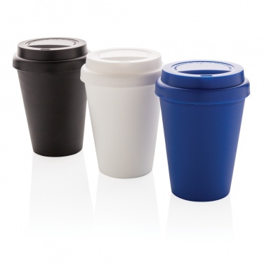 Logo trade promotional gifts picture of: Reusable double wall coffee cup 300ml