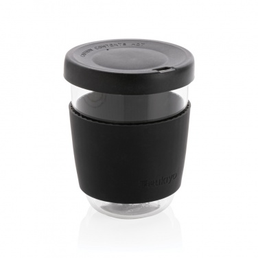 Logo trade promotional merchandise image of: Ukiyo borosilicate glass with silicone lid and sleeve