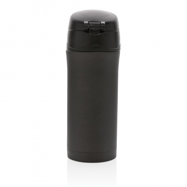 Logo trade promotional giveaway photo of: Metallic easy lock vacuum mug