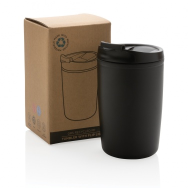 Logotrade promotional giveaway image of: GRS Recycled PP tumbler with flip lid
