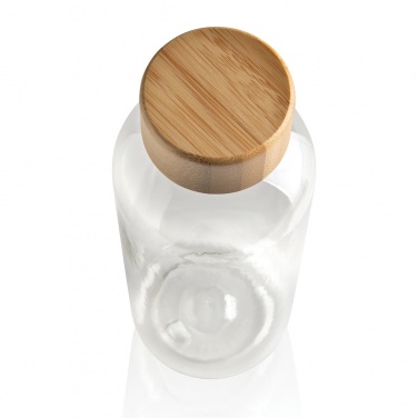 Logo trade promotional items image of: RCS RPET bottle with bamboo lid