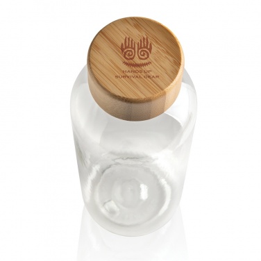 Logo trade advertising product photo of: RCS RPET bottle with bamboo lid