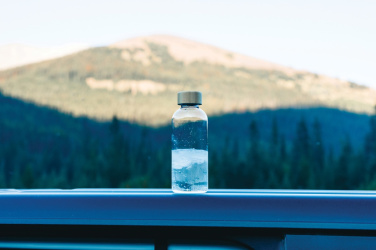 Logo trade promotional gifts image of: RCS RPET bottle with bamboo lid