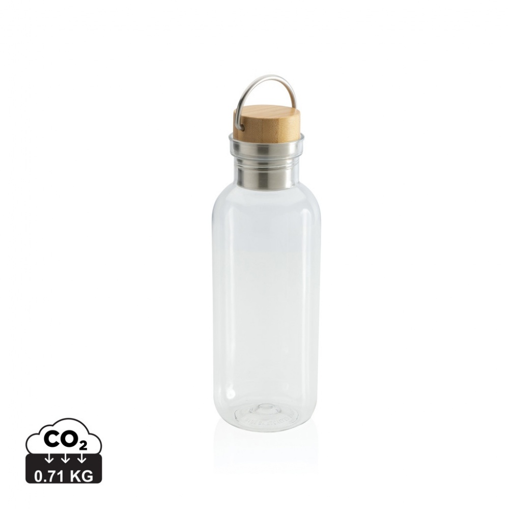 Logo trade advertising product photo of: RCS RPET bottle with bamboo lid and handle