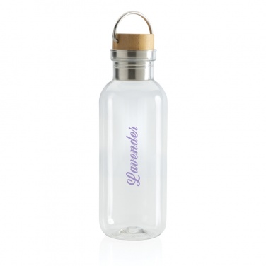 Logotrade corporate gift picture of: RCS RPET bottle with bamboo lid and handle