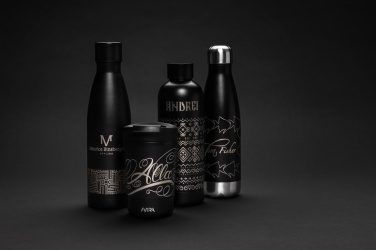 Logo trade corporate gift photo of: RCS Recycled stainless steel solid vacuum bottle