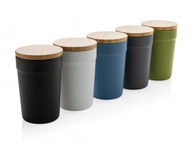 Logotrade business gifts photo of: GRS certified recycled PP mug with bamboo lid
