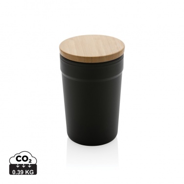 Logo trade corporate gifts picture of: GRS certified recycled PP mug with bamboo lid