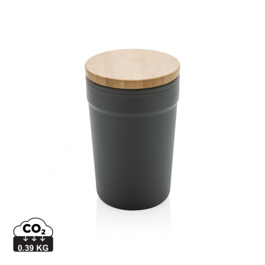 Logo trade promotional items picture of: GRS certified recycled PP mug with bamboo lid