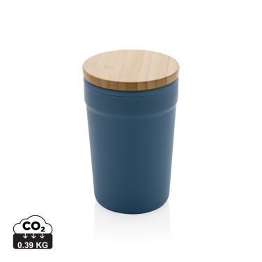 Logotrade promotional item image of: GRS certified recycled PP mug with bamboo lid