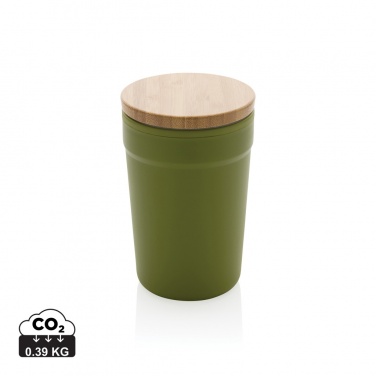 Logotrade business gifts photo of: GRS certified recycled PP mug with bamboo lid