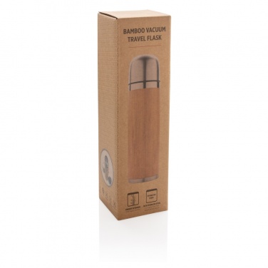 Logotrade promotional giveaways photo of: Bamboo vacuum travel flask