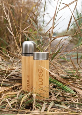 Logotrade promotional product image of: Bamboo vacuum travel flask