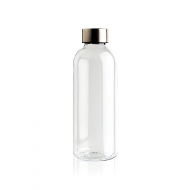 Logo trade promotional giveaways image of: Leakproof water bottle with metallic lid