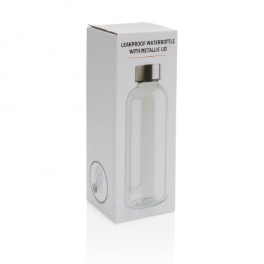 Logo trade promotional merchandise image of: Leakproof water bottle with metallic lid