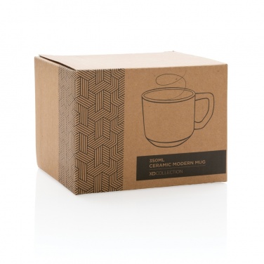 Logo trade corporate gifts image of: Ceramic modern mug 350ml