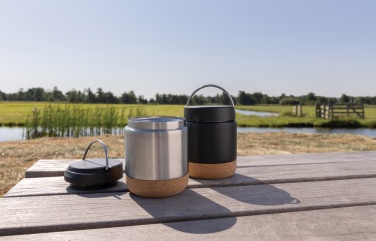 Logo trade promotional products image of: Savory RCS certified recycled stainless steel foodflask