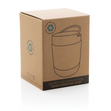 Logotrade promotional giveaway picture of: Savory RCS certified recycled stainless steel foodflask