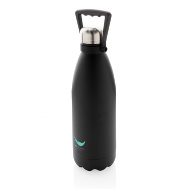 Logo trade advertising products picture of: RCS Recycled stainless steel large vacuum bottle 1.5L