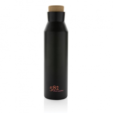 Logo trade advertising product photo of: Gaia RCS certified recycled stainless steel vacuum bottle