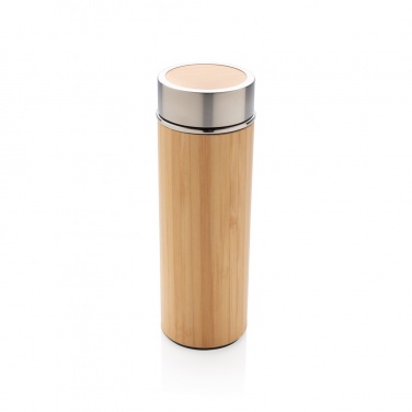 Logotrade promotional gift image of: Leak proof bamboo vacuum bottle