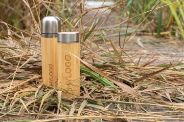 Logotrade promotional merchandise picture of: Leak proof bamboo vacuum bottle